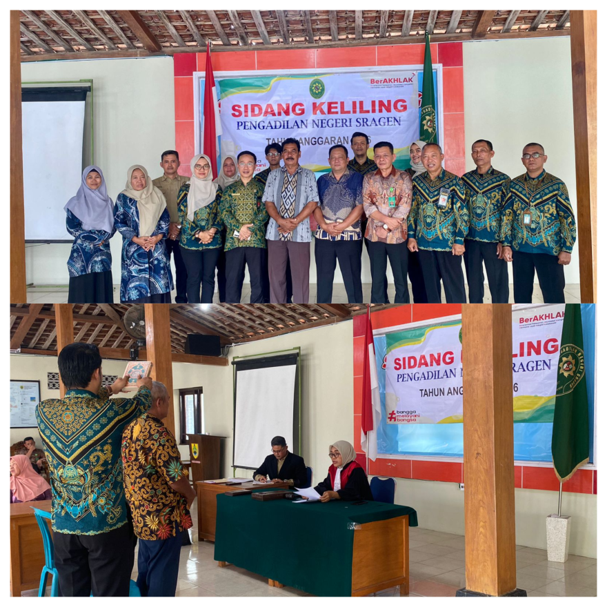 Pengadilan Negeri Sragen Gelar Sidang Keliling di Desa Dawung Kecamatan Sambirejo