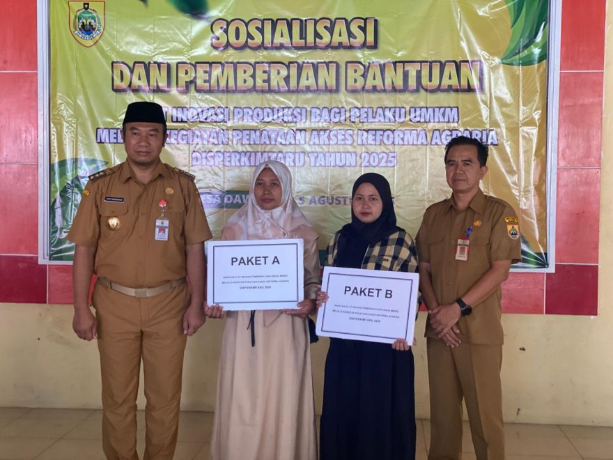 Sosialisasi dan Pemberian Bantuan Alat Inovasi Produksi bagi Pelaku UMKM Melalui Kegiatan Penataan Akses Reforma Agraria Disperkimtaru Tahun 2025