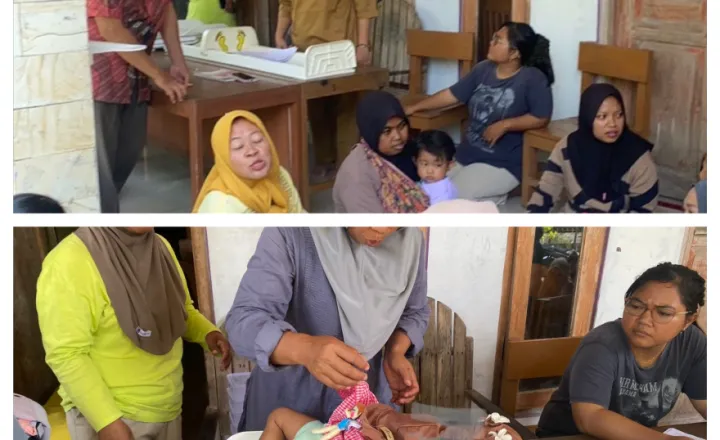 Monev Pembagian PMT di Desa Dawung, Pastikan Program Berjalan Tepat Sasaran
